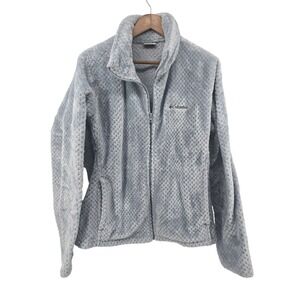 Columbia Women's Sky Blue Zip Up Jacket Size XL Soft Hiking Layer